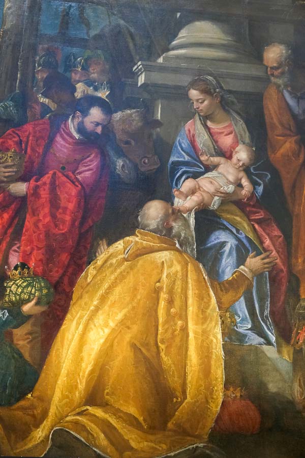 painting of the adoration of magi by veronese