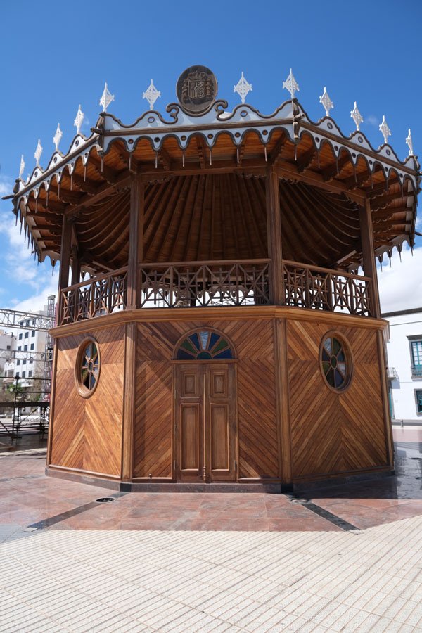 old wooden bandstand in arrecife lanzarote