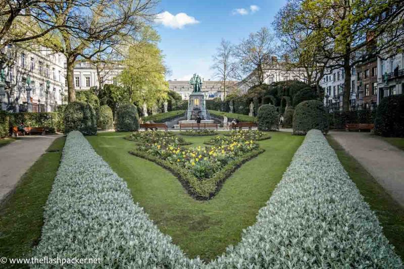 landscaped garden square