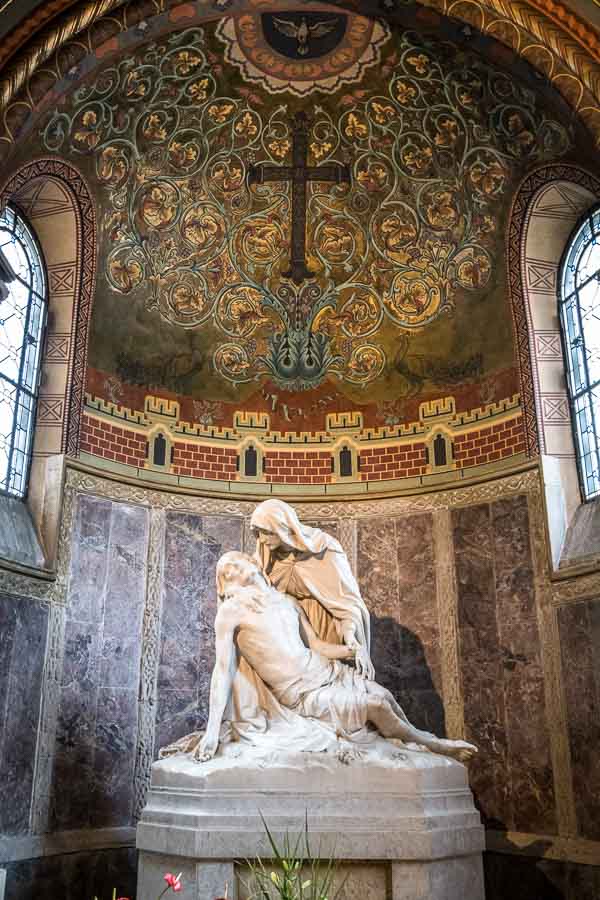 pieta sculpture in chapel at st gereon cologne