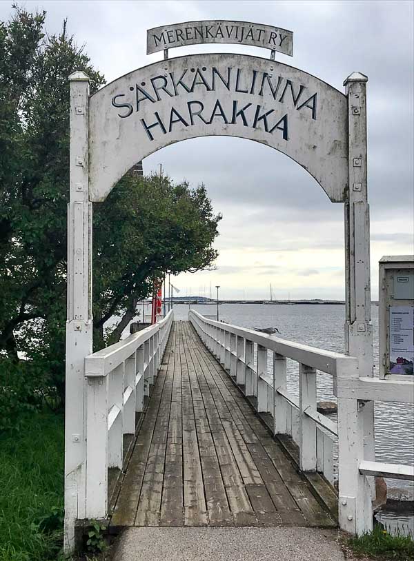 boat jetty along route of helsinki self-guided walking tour