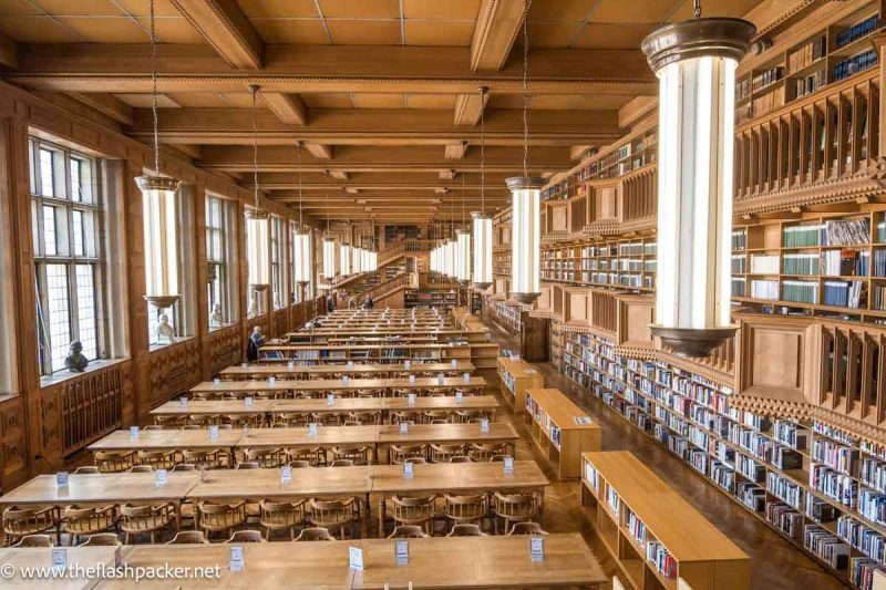 wood panelled library seen when visiting the university library which is one of the best things to do in leuven