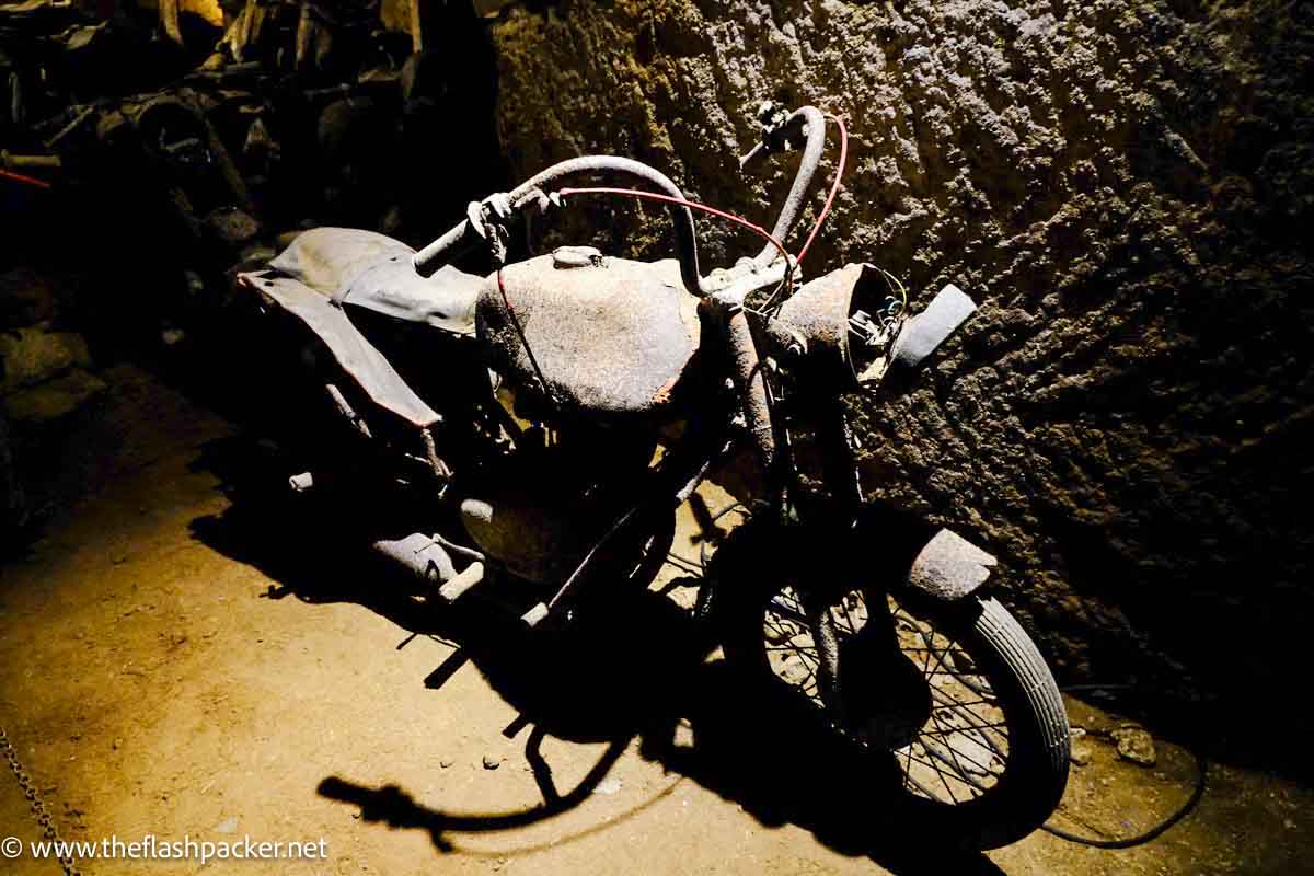 rusted old vespa