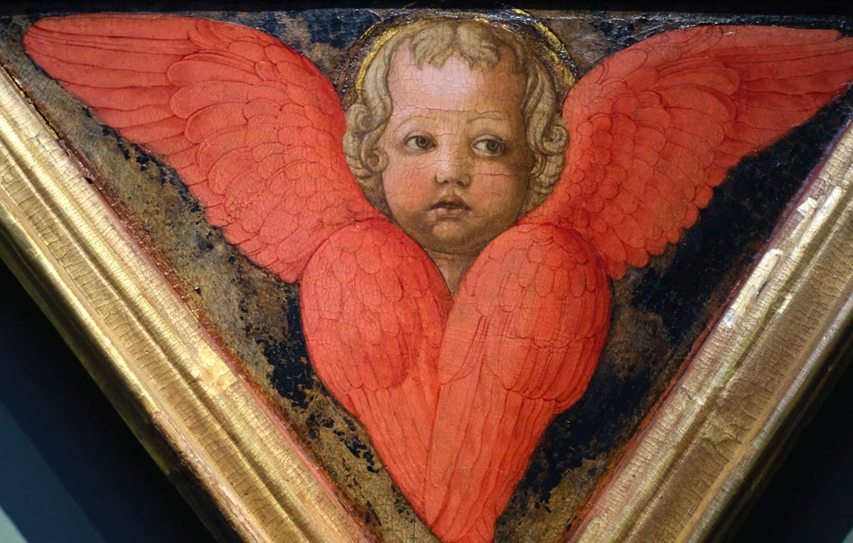 30 Paintings for Your Florence Art Bucket List 1 painting of angel with red wings